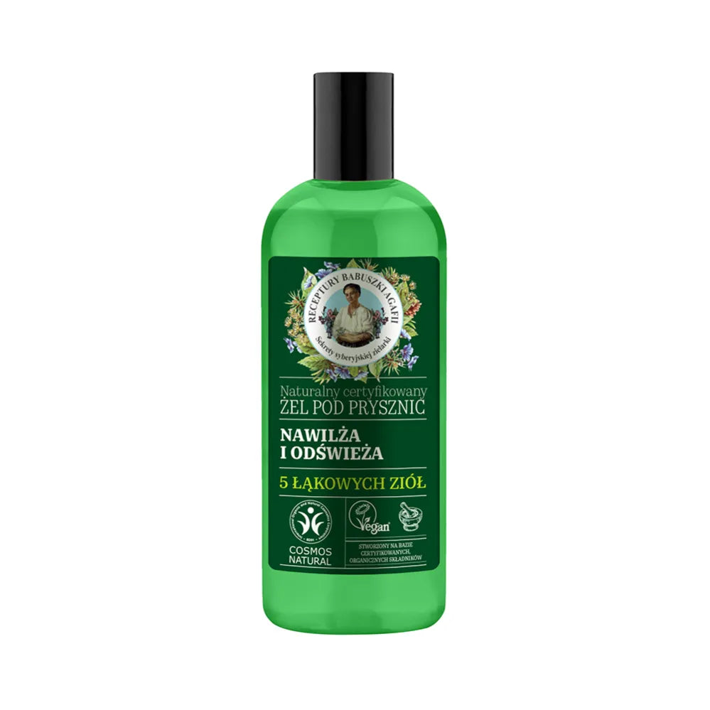 Żel Pod Prysznic Nawilżająco-Odświeżający 260 ml - Agafia