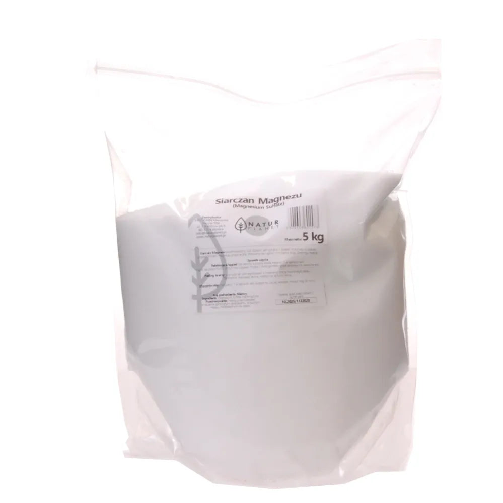 Siarczan Magnezu Siedmiowodny (Sól Epsom, Sól Gorzka ) Proszek 5 kg - Natur Planet